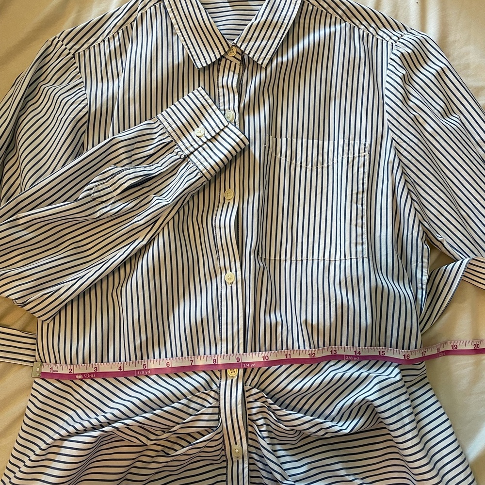 Striped shirt dress